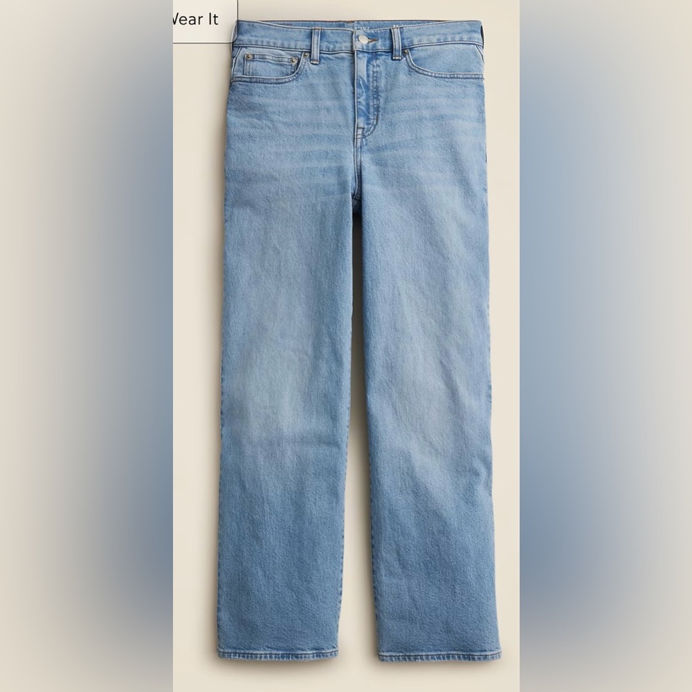 J.Crew NWOT Tall Slim-wide jean in synniva wash - Picture 3 of 10